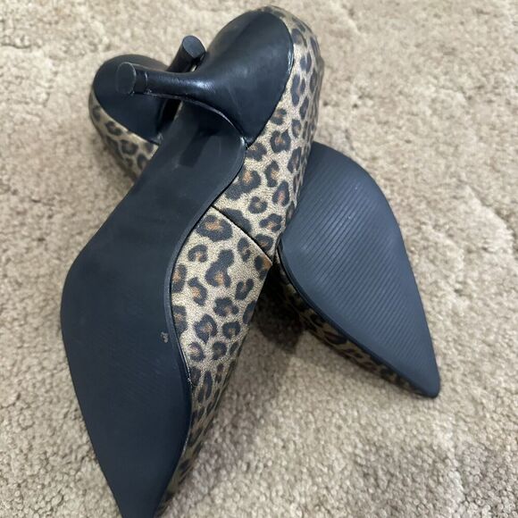 Maurices Leopard Print Women’s High Heel Pumps Size 8 Y2K Animal Print - Picture 5 of 6